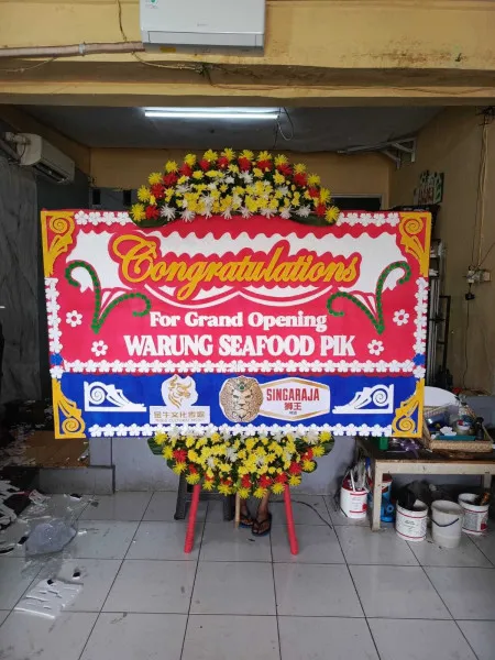 Papan Bunga Ucapan Selamat Keroncong